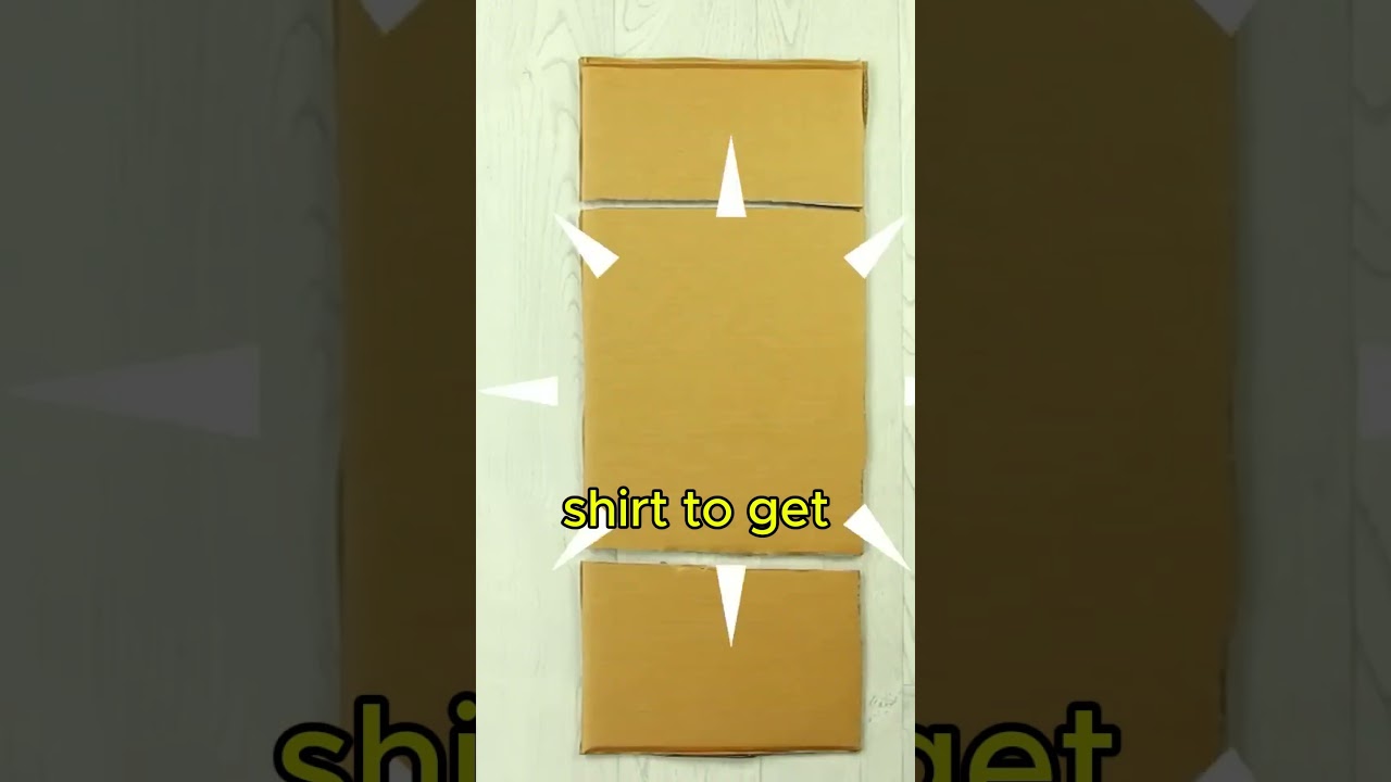 🤯How to make clothing folding board with cardboard?👕👔#lifehacks