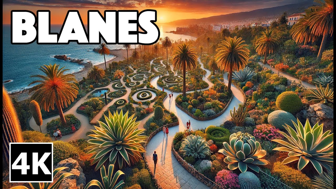 Blanes, Spain 🇪🇸 Botanical Garden 🌞 Summer Walk