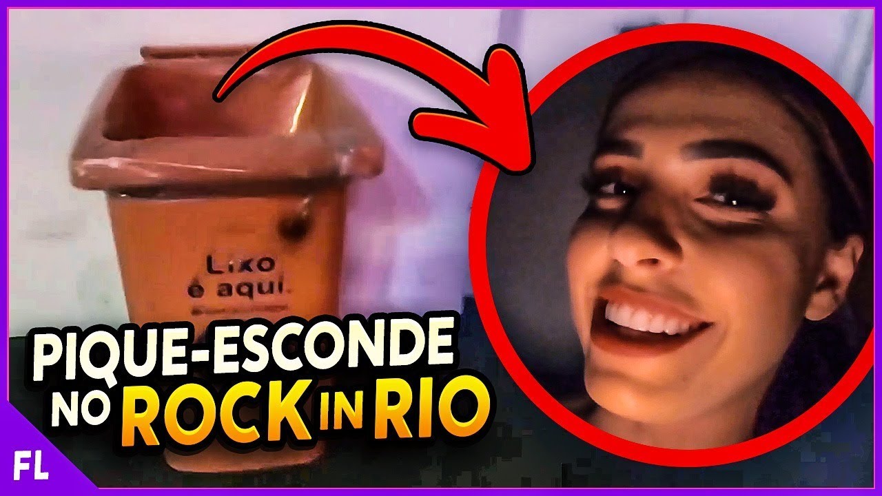 ESCONDIDA NA LIXEIRA?! PIQUE ESCONDE INSANO DENTRO DO ROCK IN RIO!!