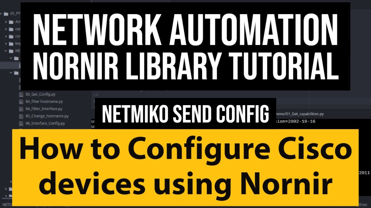 Nornir python Tutorial: use netmiko_send_config task to configure cisco device | nornir plugin