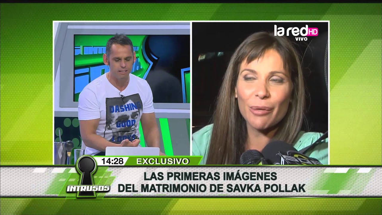 Las primeras imágenes del matrimonio de Savka Pollak
