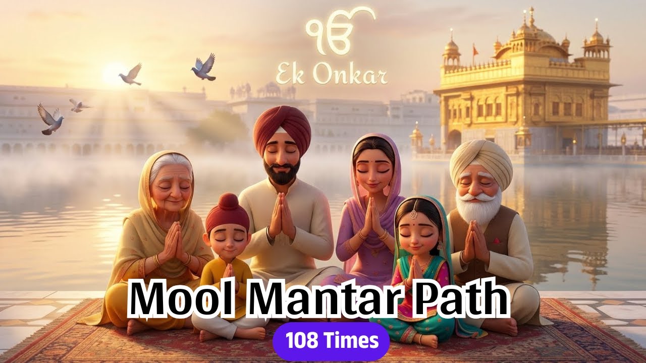 Ek Onkar Mool Mantar Path (108 Times) – Peaceful Gurbani Meditation