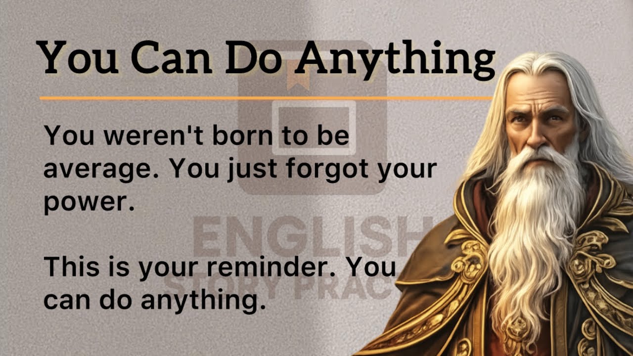 You Can Do Anything – Don’t Waste Your One Life🌟|| Improve Your English Fluency #english #dontgiveup