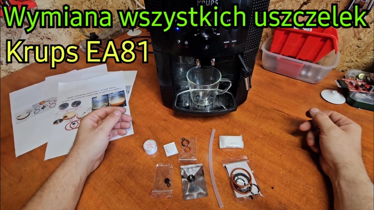 Ekspres do kawy Krups Ea81 Ea85 Ea90 czyszczenie i wymina wszystkich uszczelek