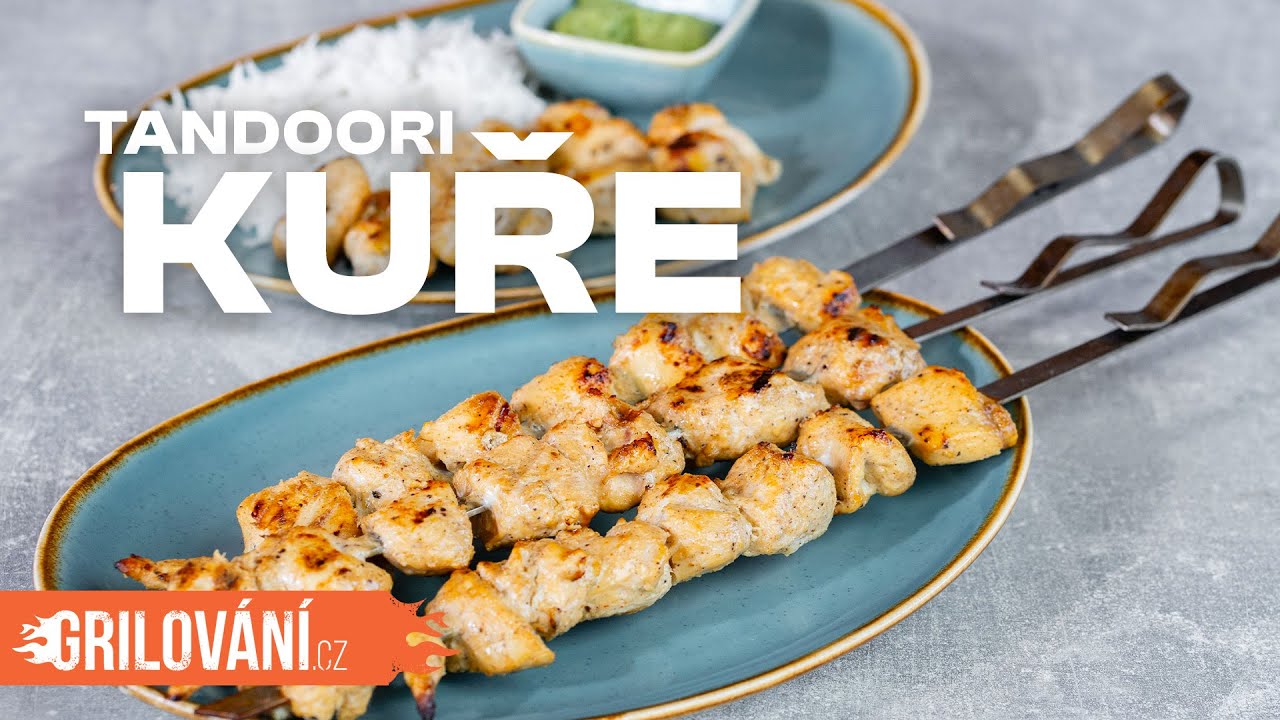 Tandoori kuřecí špízy - RECEPT na gril od @stevenraichlenofficial