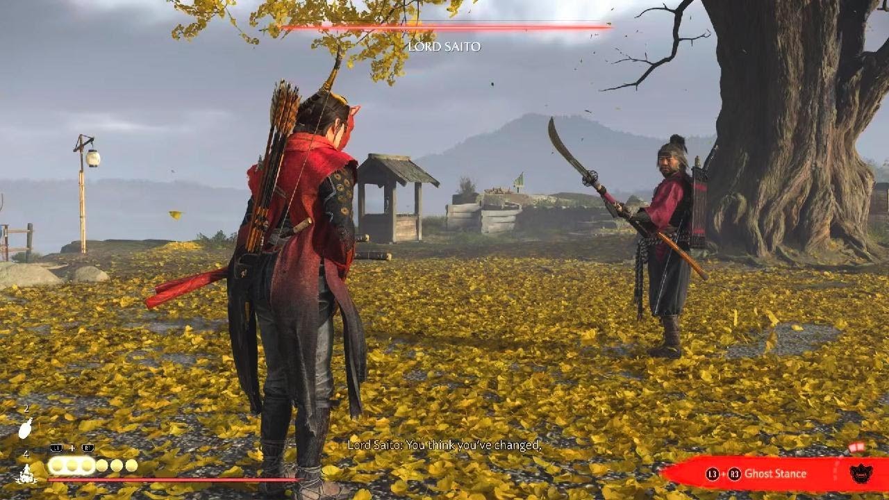 Ghost of Yōtei - Dance of Wrath Headshot build faceblasting Lord Saito