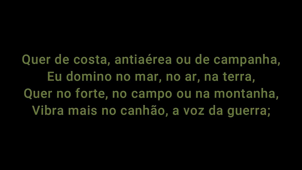 CANÇÃO DA ARTILHARIA