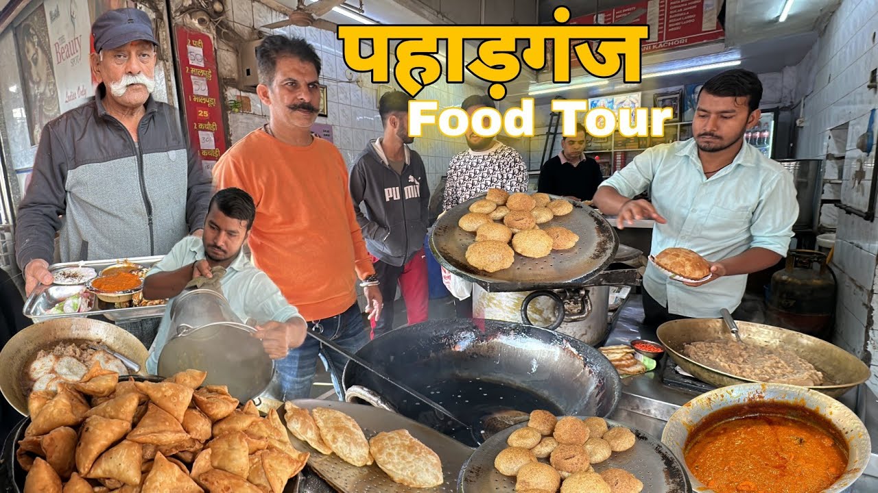 Best street food in Paharganj | Choor Choor Naan , janta sweet