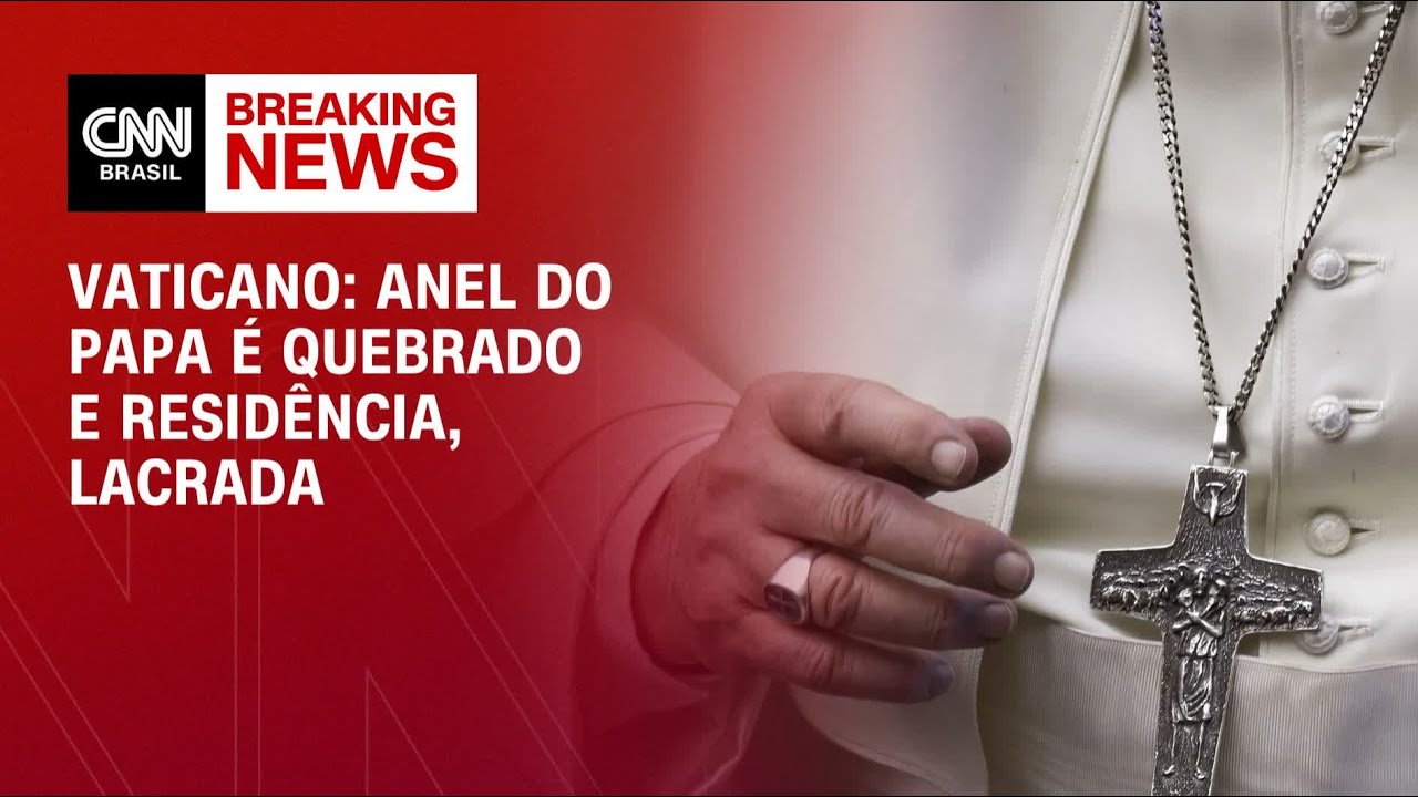 Anel do papa Francisco é quebrado e residência oficial, lacrada | CNN 360°