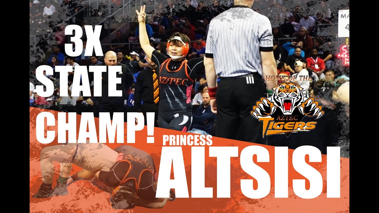 Princess Altsisi is a 3x State Champ! 2022 NMAA Girls State Wrestling Championships