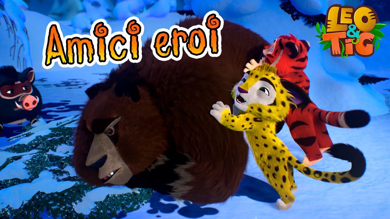 Leo e Tig Italia 🐯🐆 🙌 Amici eroi 💪 Cartone animato per bambini