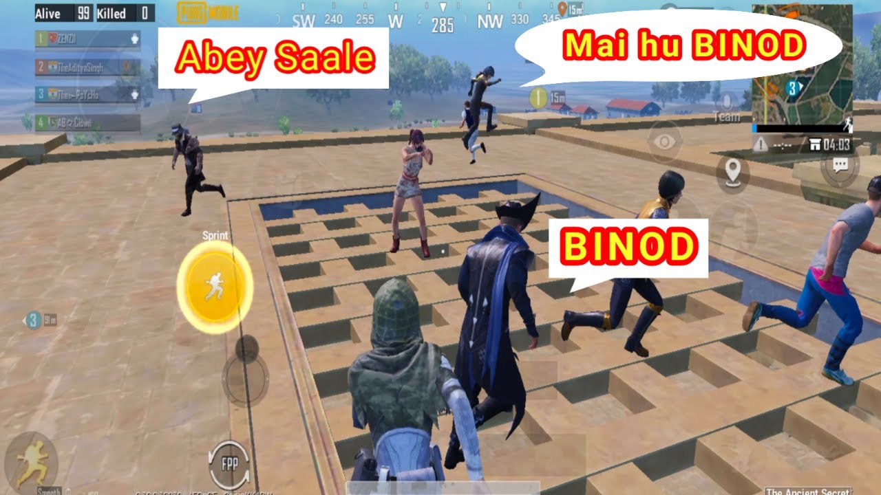 When BINOD Play PUBG Mobile | Funny Momemts | BINOD | PUBG Mobile
