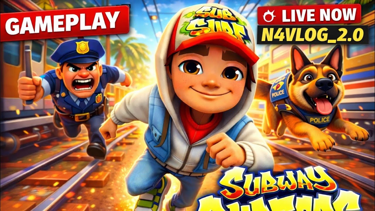 SUBWAY SURFERS LIVE🔴 GAMEPLAY