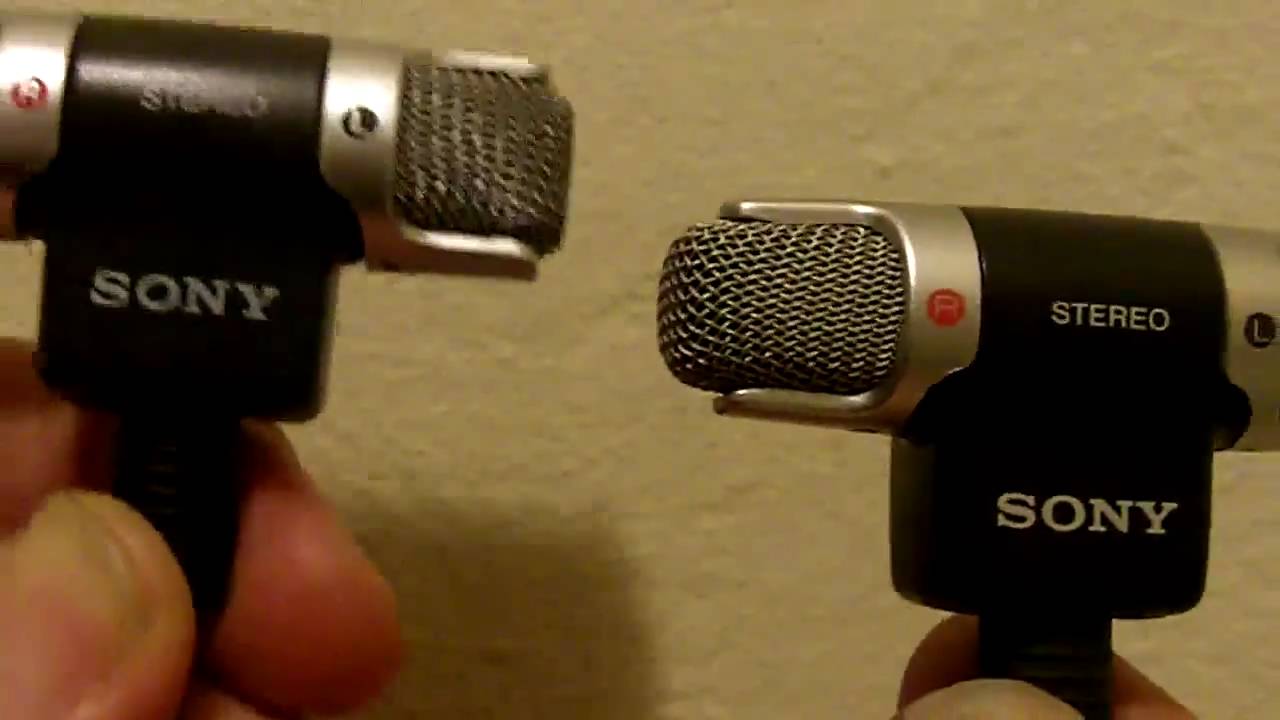 Sony ECM-DS70P fake Mic side-by-side comparison