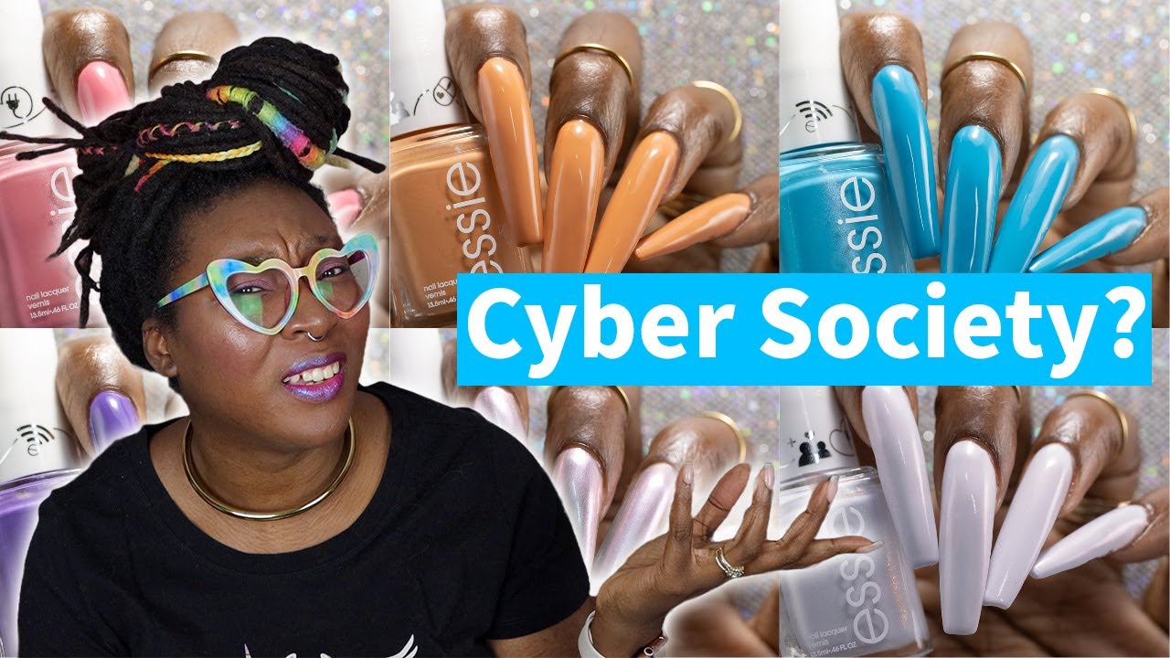 Essie Cyber Society Nail Polish Live Swatches And Review (plus comparisons 🧐) | Nicole Loves Nails