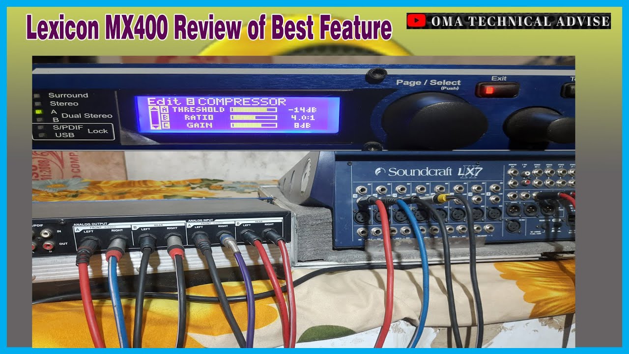 Lexicon MX400 Features | Lexicon | Lexicon Mx400 | MX400 Review | Daul Processor Effect Mx400