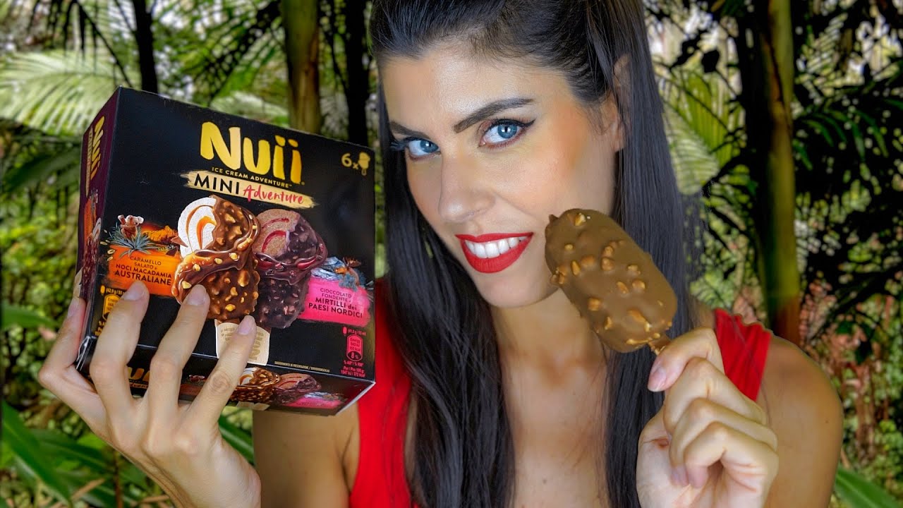 ASMR 🍦 GELATO NUII (Caramello Salato e Noci di Macadamia) &bull; Assaggio + Curiosit&agrave; sull'Australia