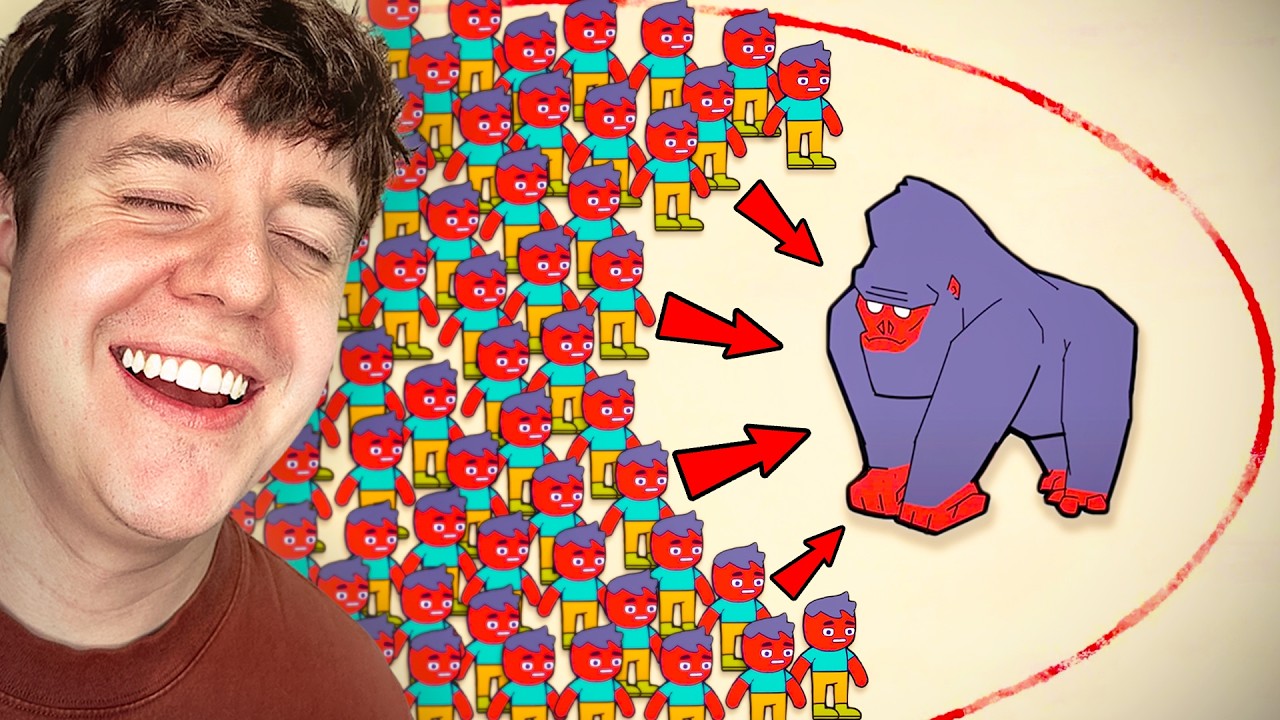 How many dudes to beat a gorilla?