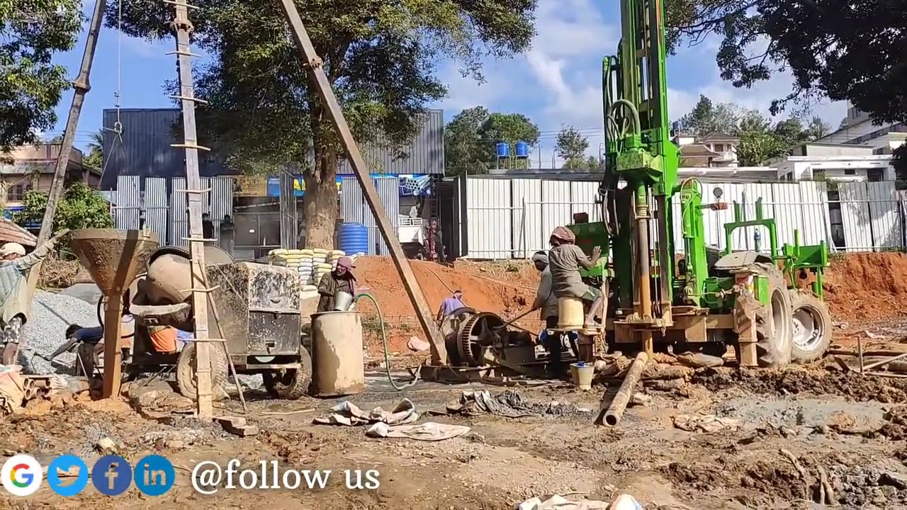 PILE FOUNDATION - ROTARY PILE ( TRACTOR METHOD )