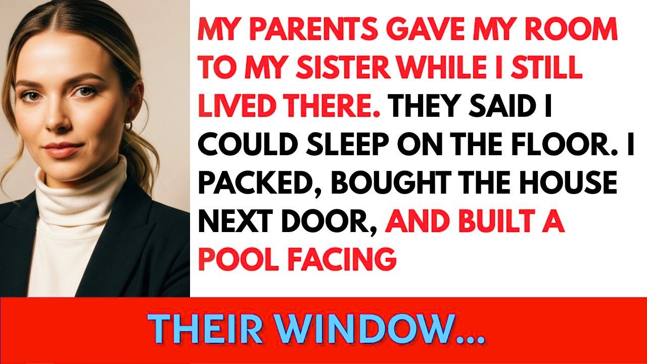 My Family Told Me To Sleep On The Floor — So I Quietly Bought The House Next Door And Built A Poo