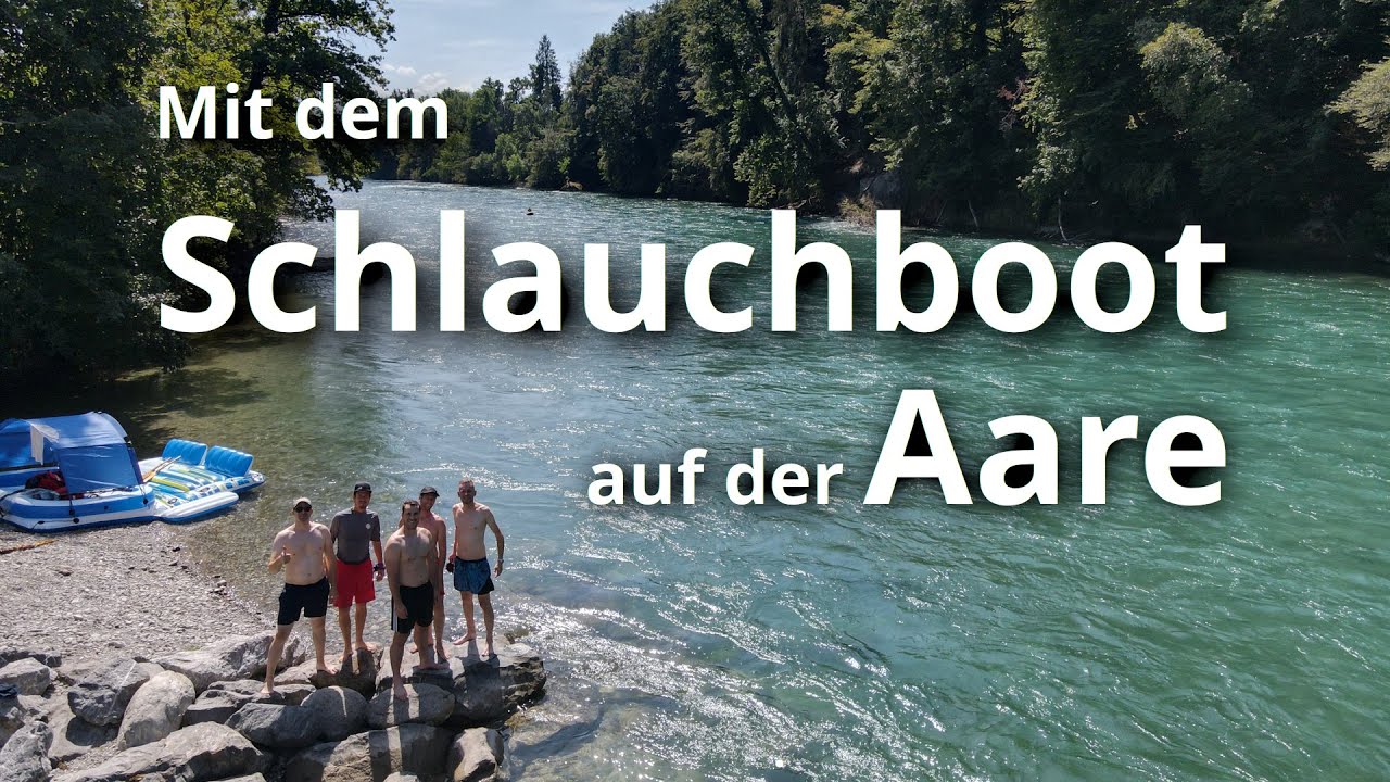 Mit dem Schlauchboot von Thun nach Bern: Unser Team Event im Sommer 2023