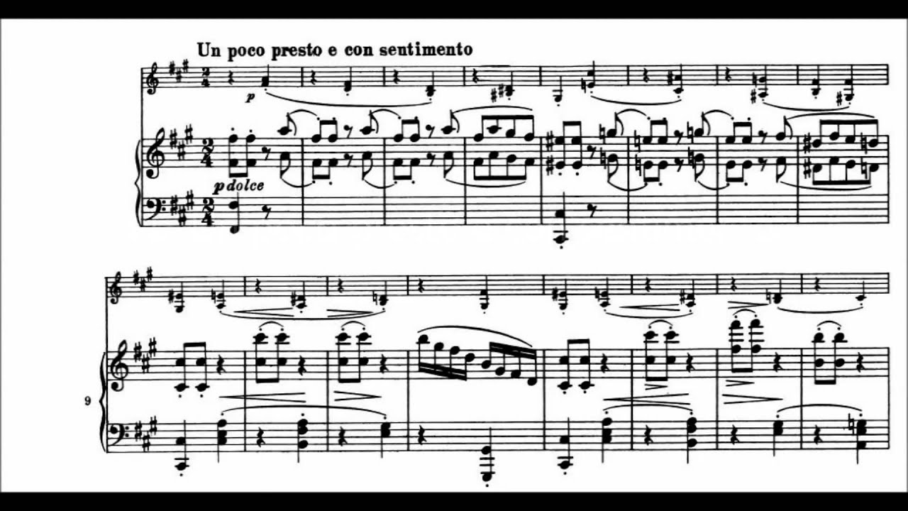 Brahms - Violin Sonata No. 3 in D minor, Op. 108 (Perlman & Ashkenazy) Complete with Sheet Music