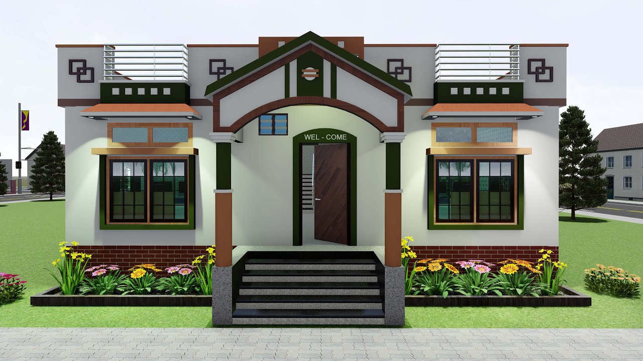 4 bedrooms simple village house plans | beautiful home plan8676877533IFor Two Brother  @My home plan