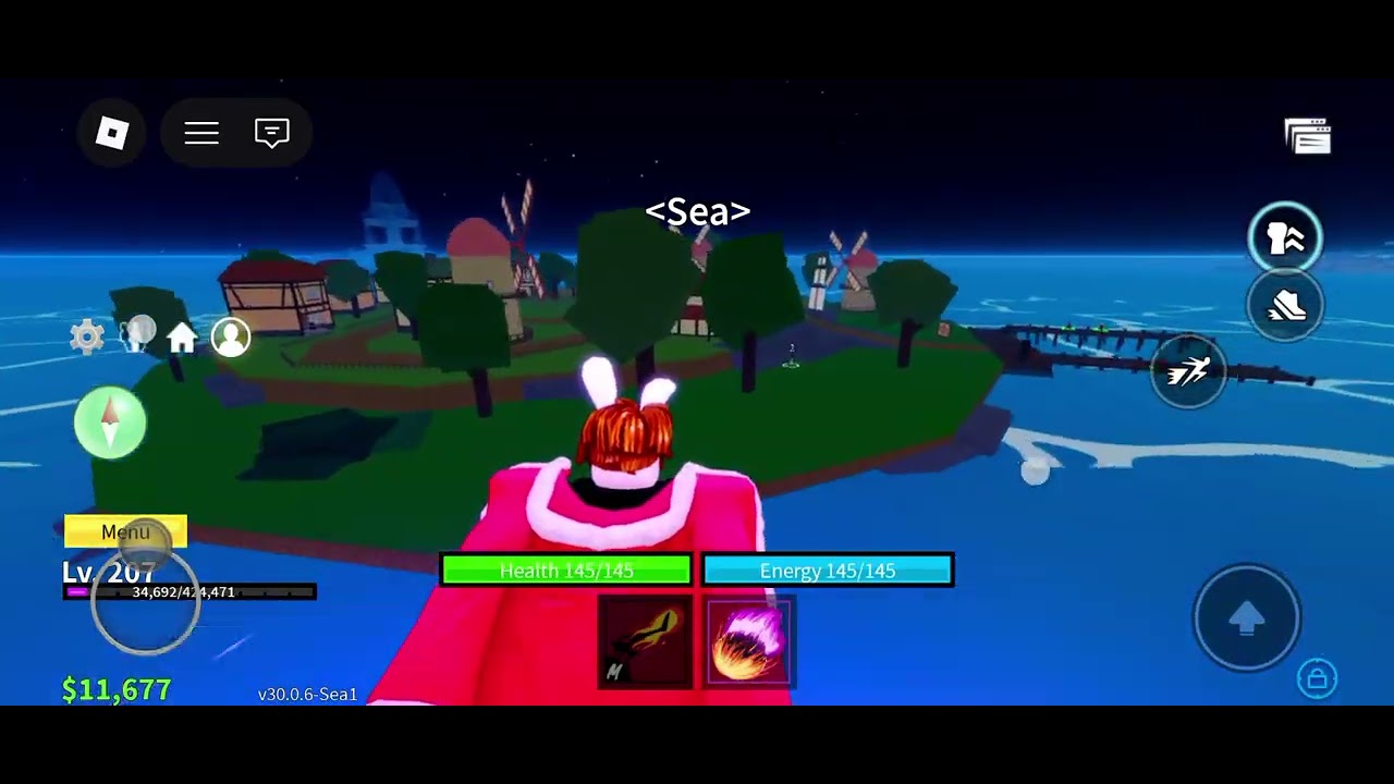 Playing blox fruit In my second account 