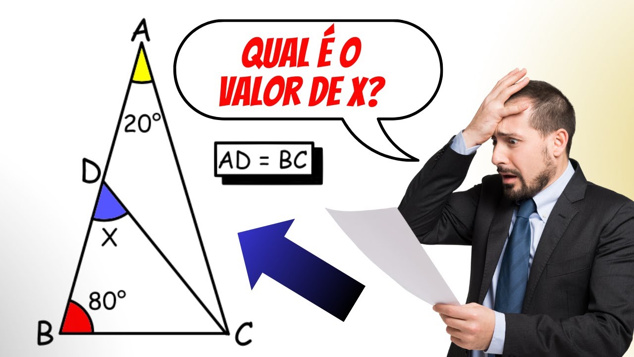 A QUESTÃO MAIS BADALADA DA INTERNET/OS GRUPOS DE MATEMÁTICA PIRAM COM ESSA QUESTÃO DE GEMETRIA PLANA