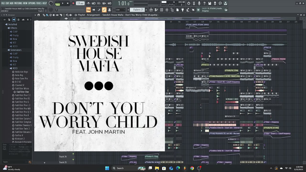 Swedish House Mafia - Don't You Worry Child (Extended Mix) (Fl Studio Instrumental Remake)