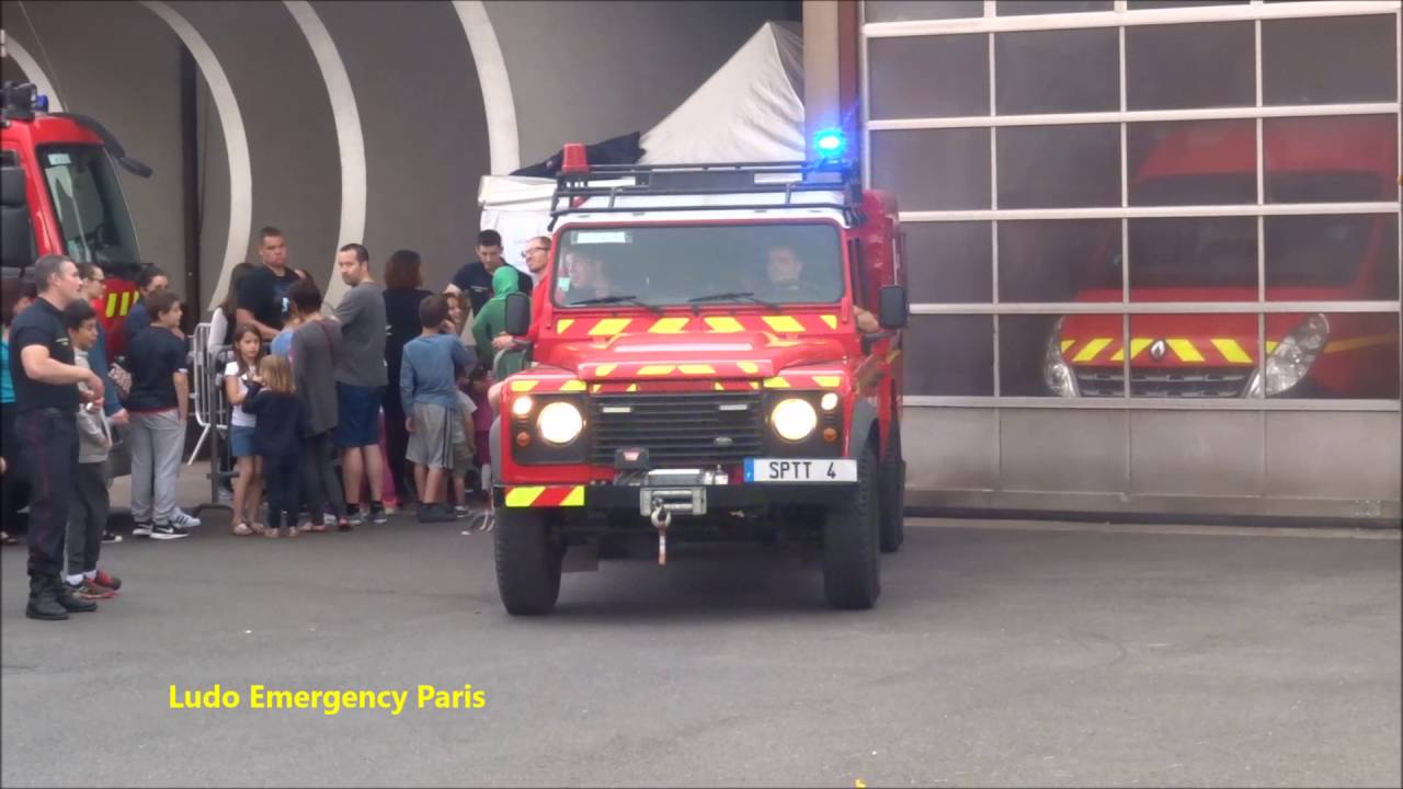 Pompier de PARIS départ 4 4 Recherche sauvetage depuis Cs Créteil 94 ( SPTT 4 )