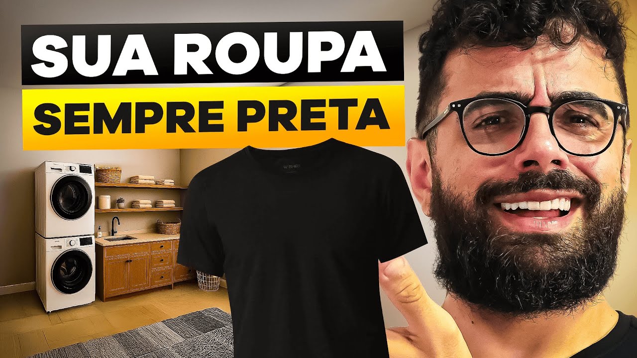como LAVAR ROUPA PRETA (e não desbotar) | dicas para morar sozinho 007