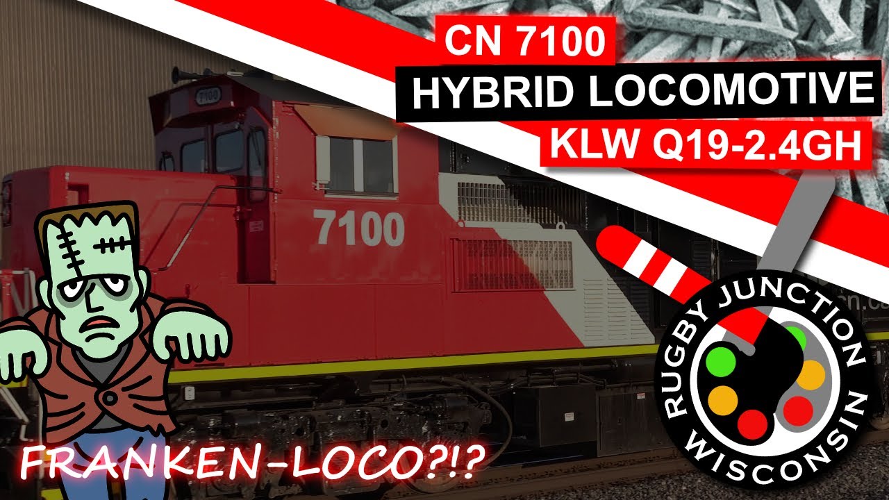 CN 7100 Hybrid Locomotive on CN M347