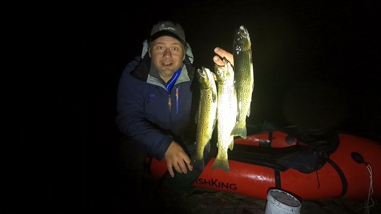 Harving fra packraft