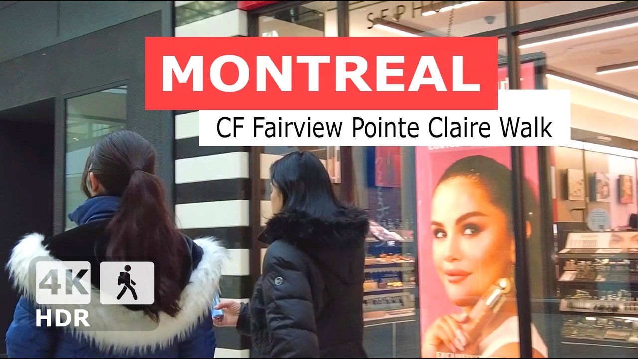 [ 4K ] CF Fairview Pointe Claire Mall Winter 2025 Walking Tour | Montreal, Quebec, Canada 🇨🇦