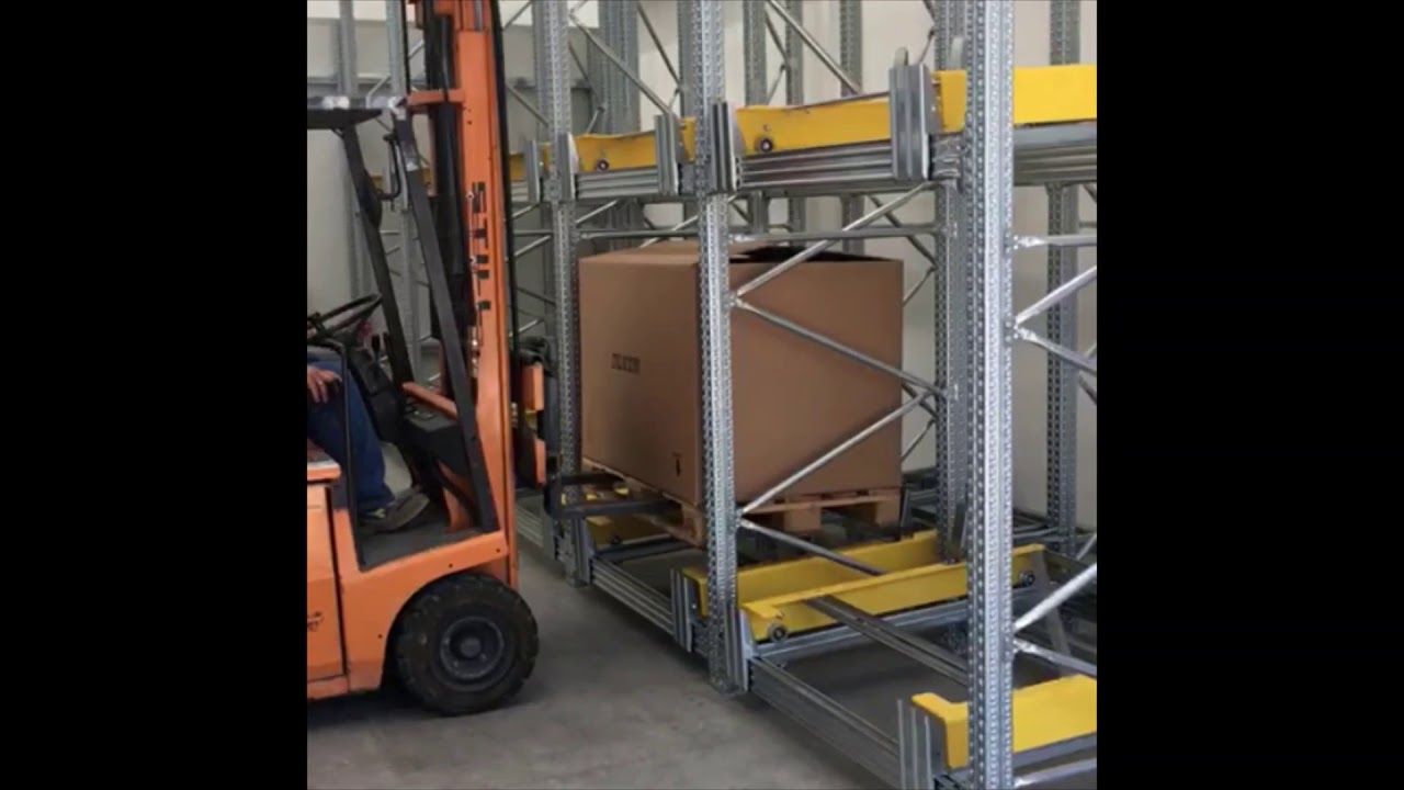 Video dimostrativo funzionalità #Scaffalatura #Push-back