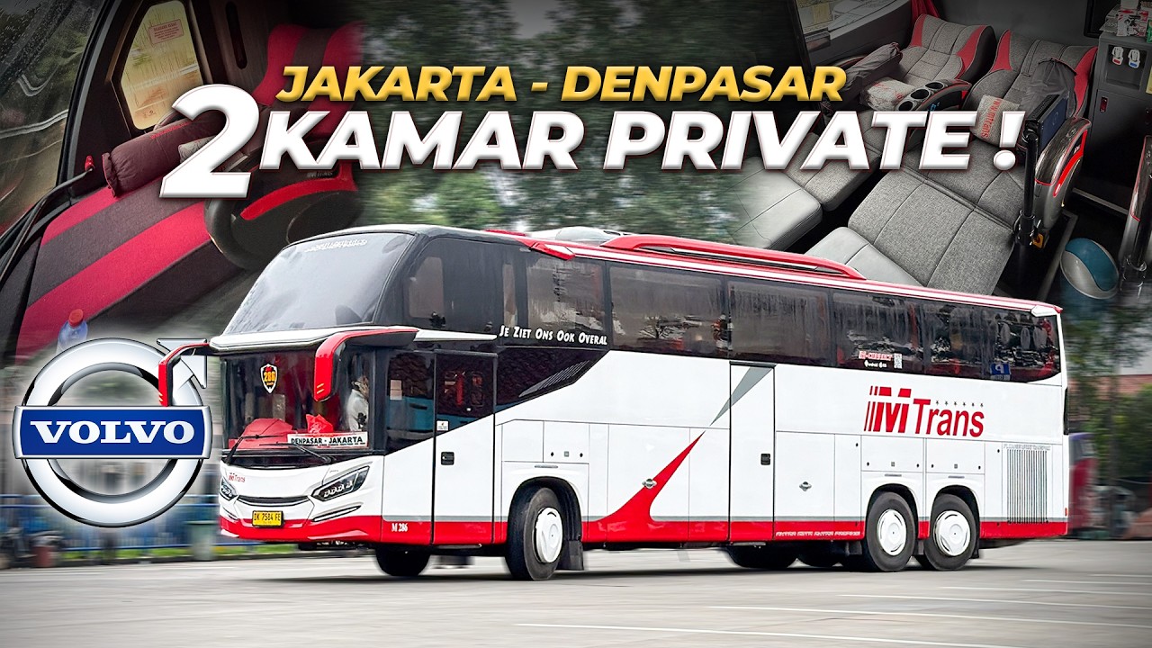 BUS PALING NYAMAN DI RUTE JAKARTA DENPASAR ‼️ Kamar Private MTrans Volvo B11R