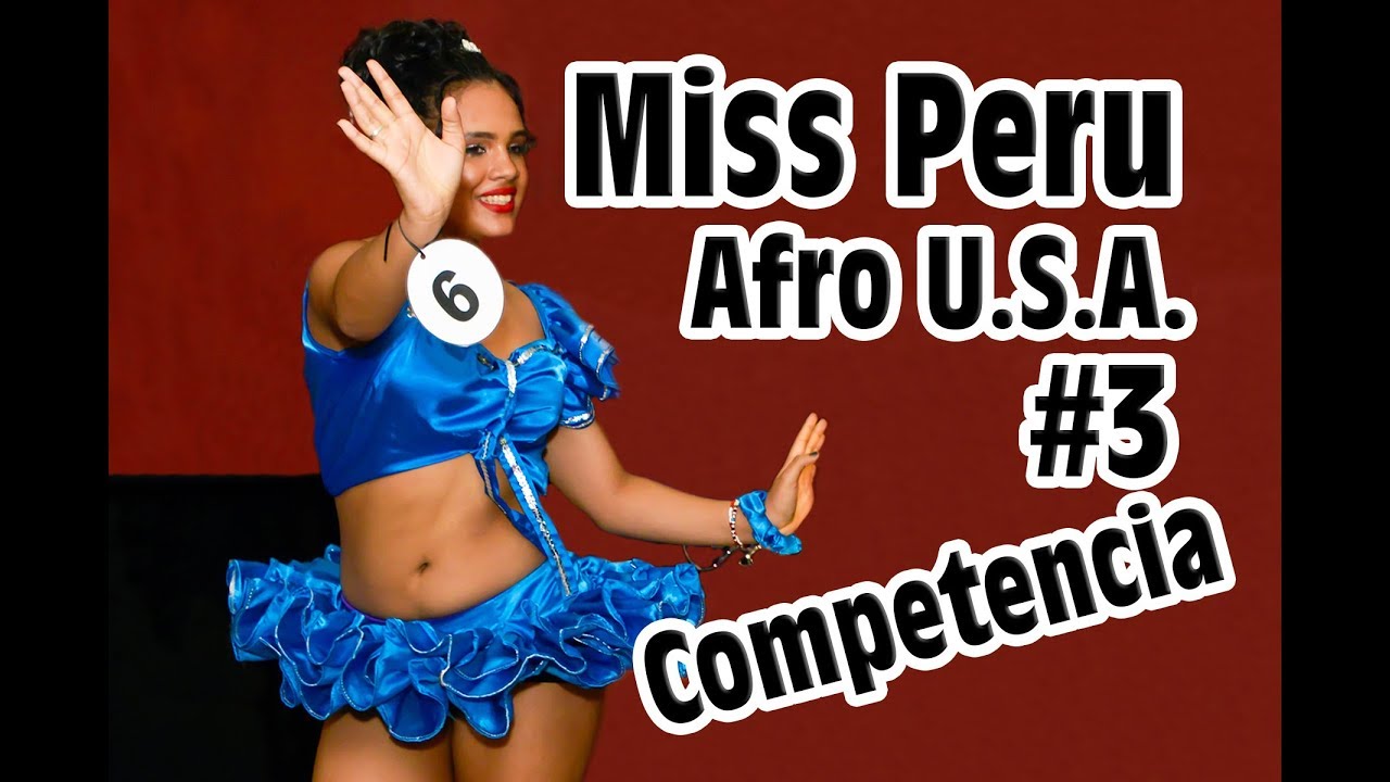 Miss Perú Afro USA -3. Competencia en traje típico. Kambalache Negro