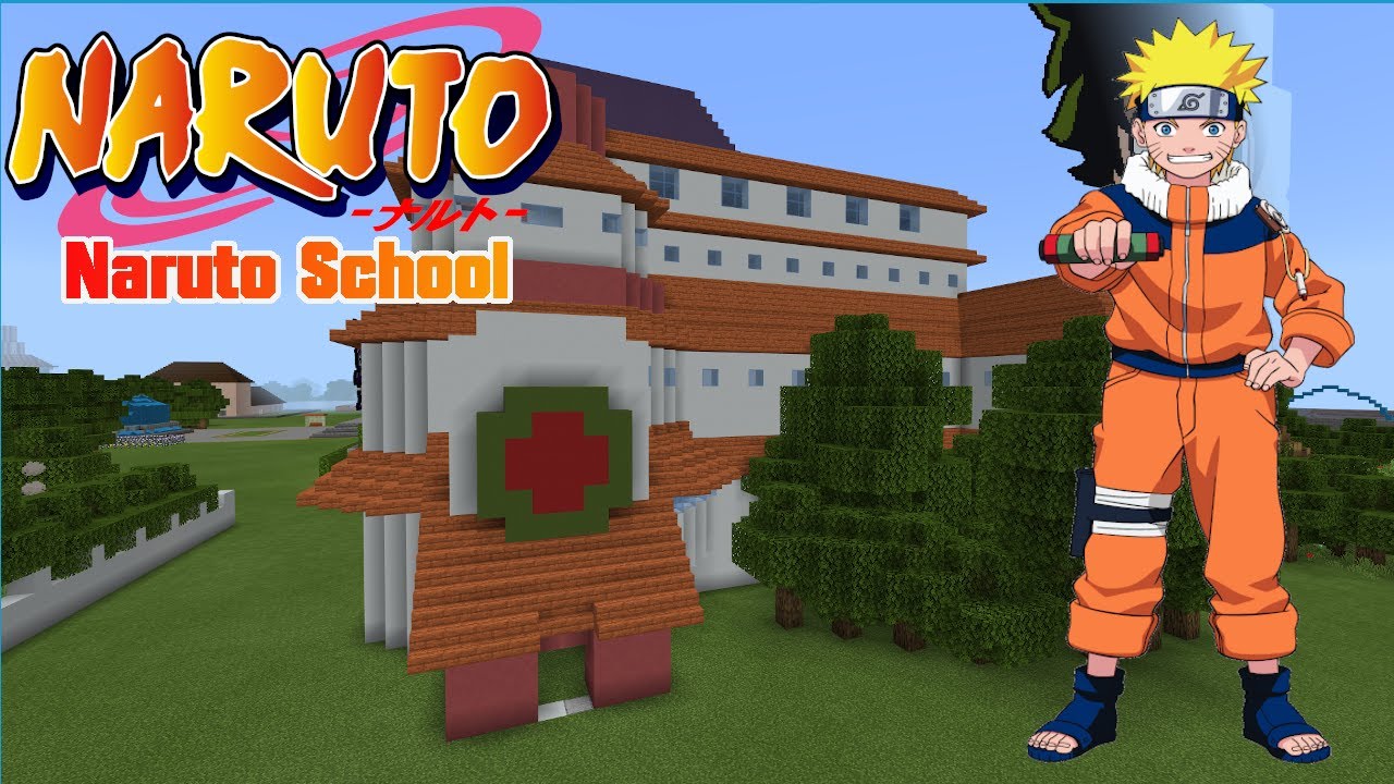 Minecraft Tutorial!: How to Build Naruto's School! **Anime Builds** 4K