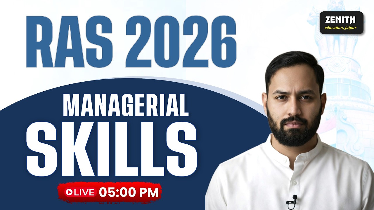 RAS 2026  Managerial Skills | Complete Strategy & Full Course | RAS Preparation | Important Class