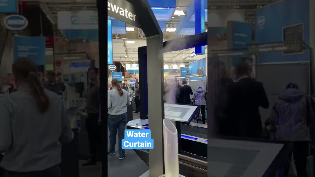 Nice water curtain at #IFAT 2022 from Endress + Hauser #shorts 💪 please subscribe for daily wow&lsquo;s