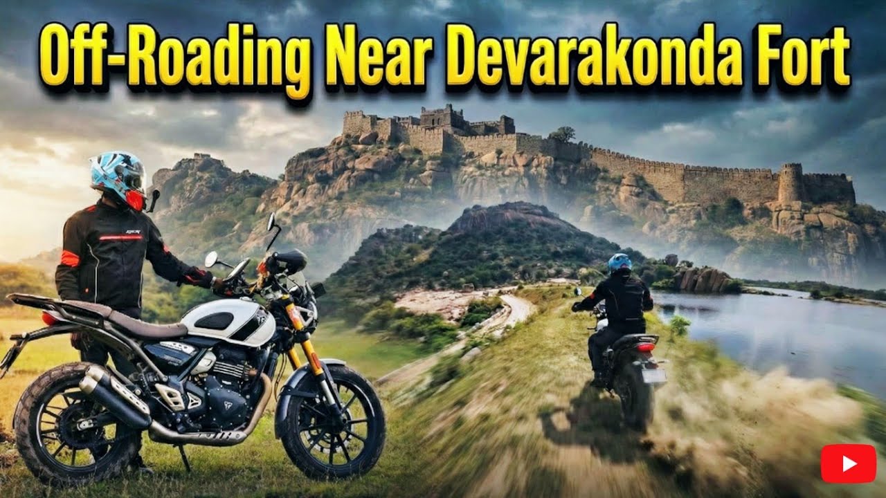 This Off-Road Trail Near Hyderabad Is INSANE 😱 | Devarakonda Fort Ride #telugu #motovlog #offroad