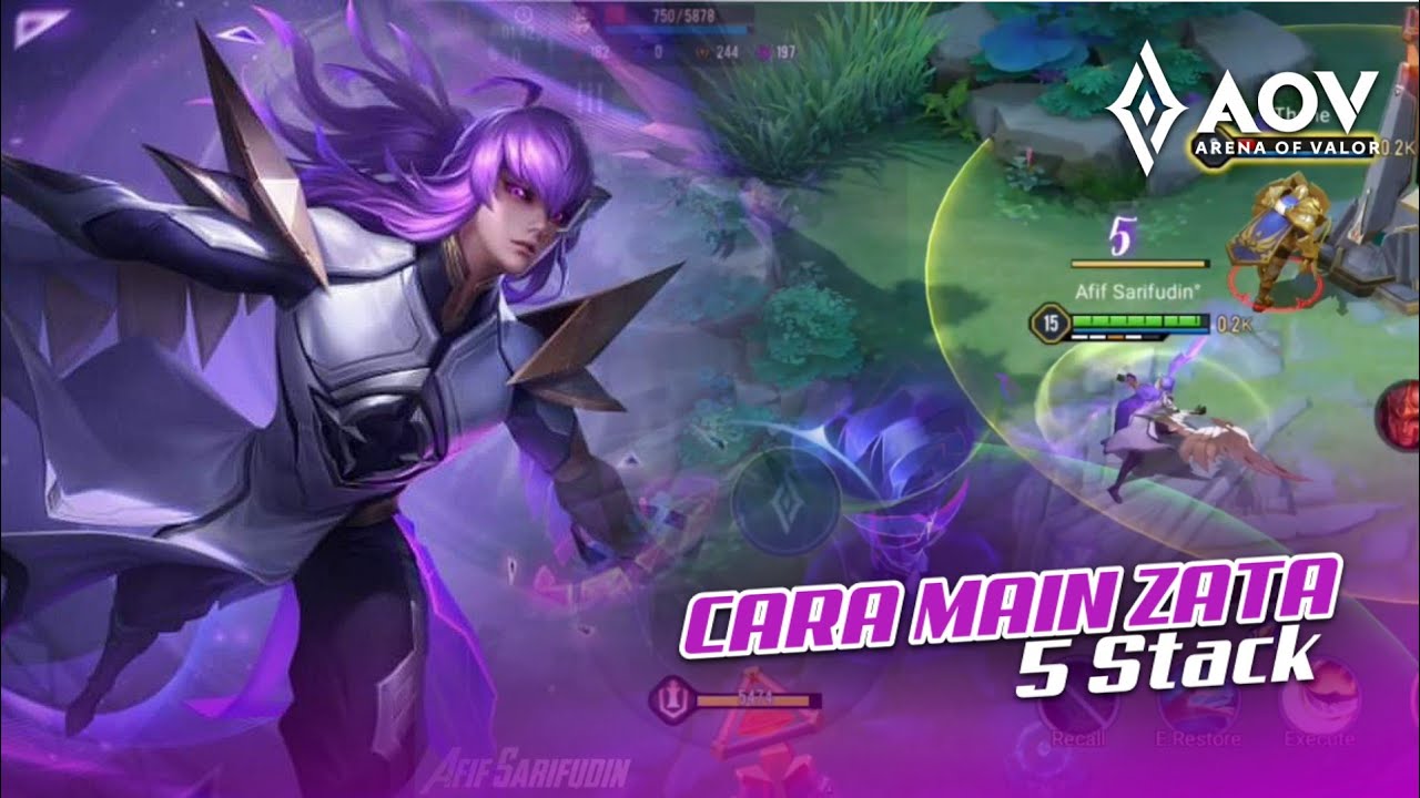 CARA MAIN ZATA 5 STACK - AOV Indonesia