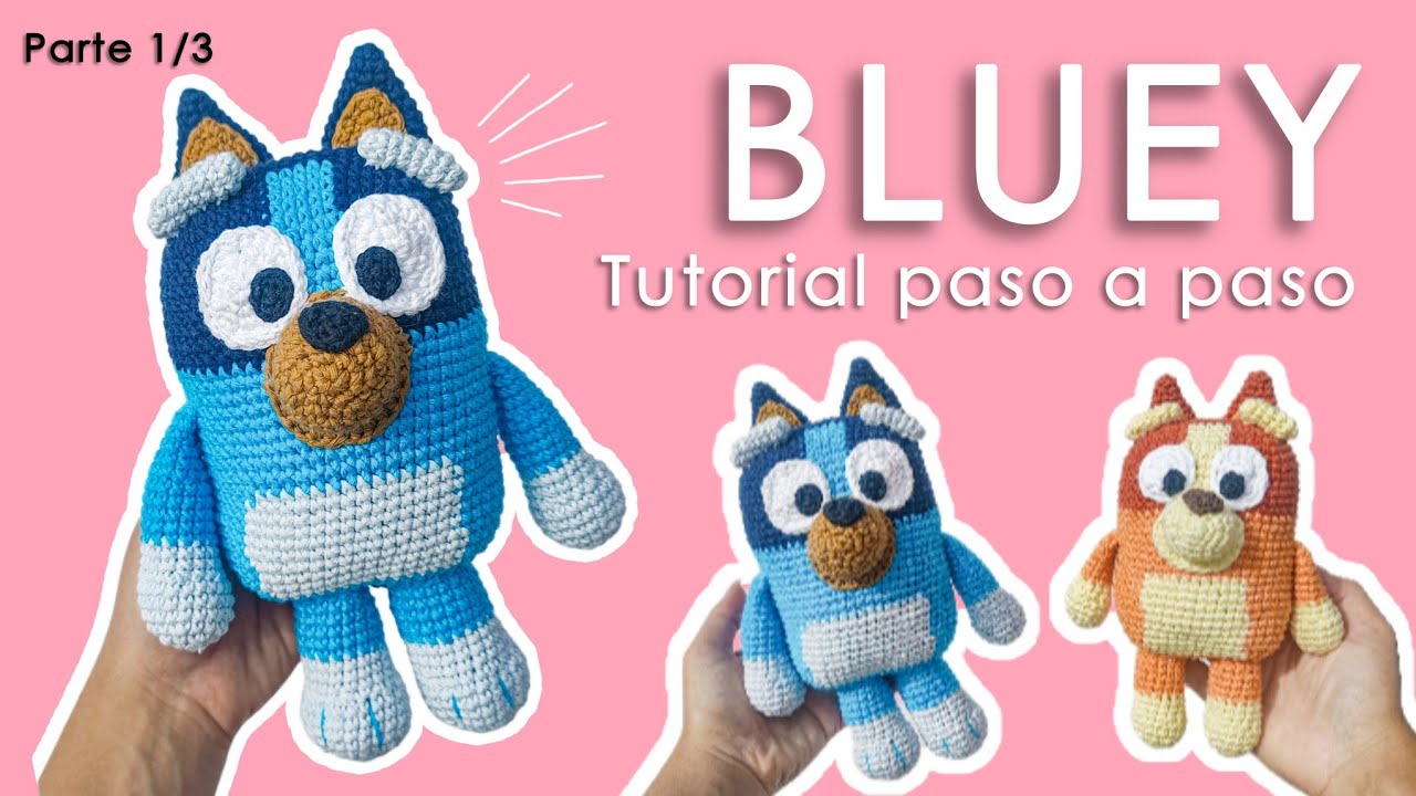 Bluey // amigurumi a Crochet - PASO A PASO desde 0 ((tutorial)) parte 1/3