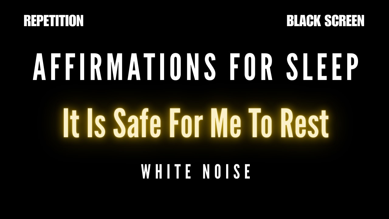 Listen to this video when you want to rest | Calming Affirmations (It Is Safe For Me To Rest)