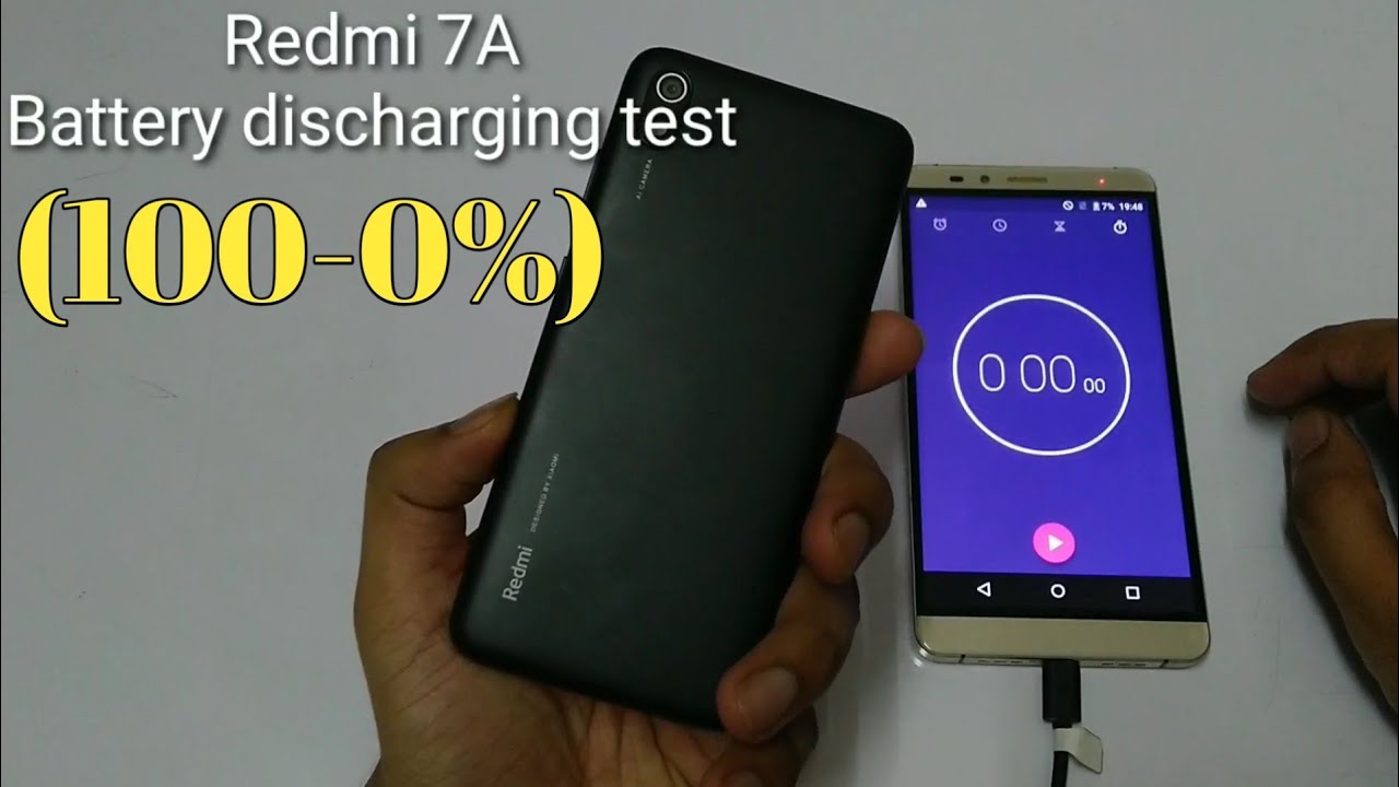 Redmi 7A Battery Drain Test (100-0%) | PUBG gameplay | Screen On Time!