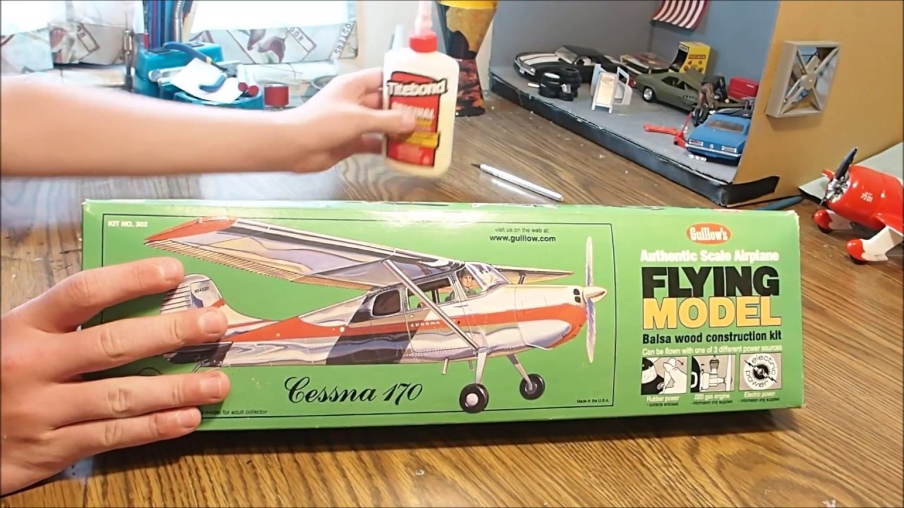Cessna 170 Balsa Wood Construction Kit by Guillow's