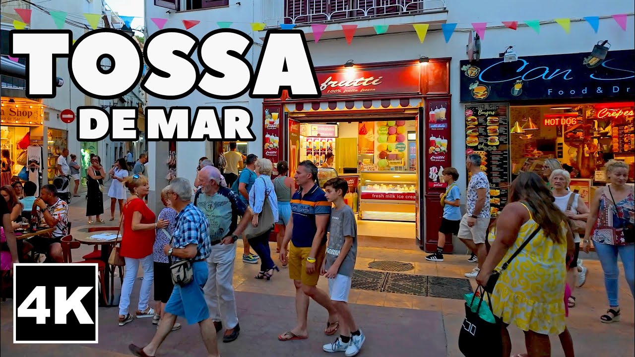 Tossa de Mar Spain Evening Walk Summer 2024
