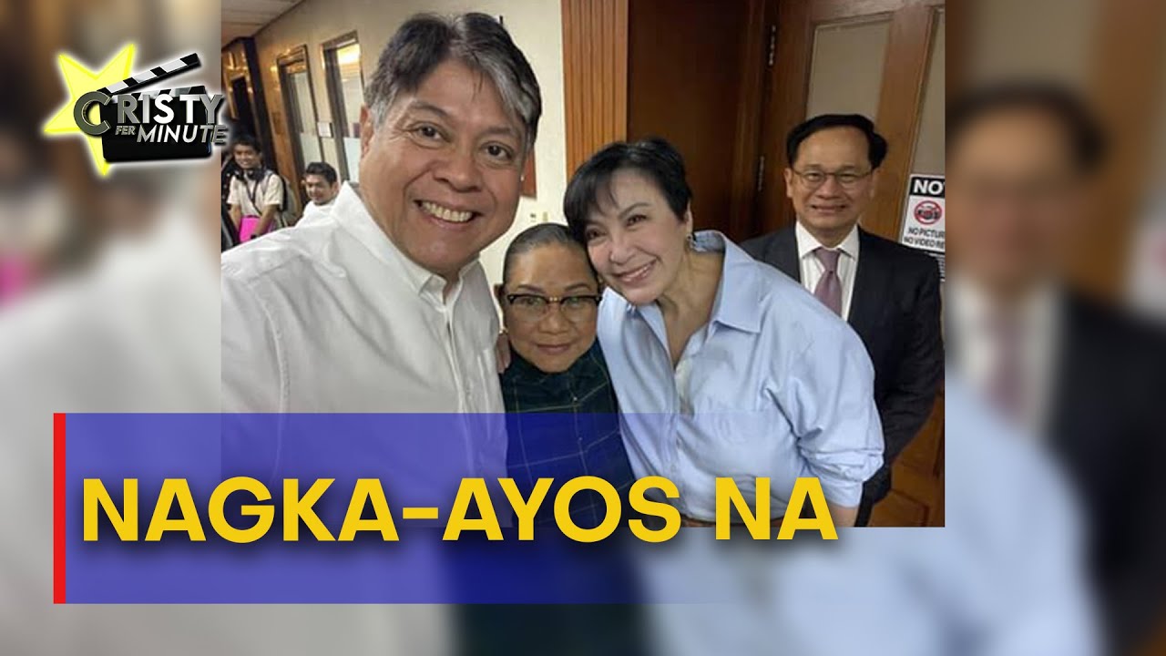 Pagkaka-ayos nina Cristy Fermin, Sharon Cuneta at Sen. Kiko Pangilinan | Cristy FerMinute