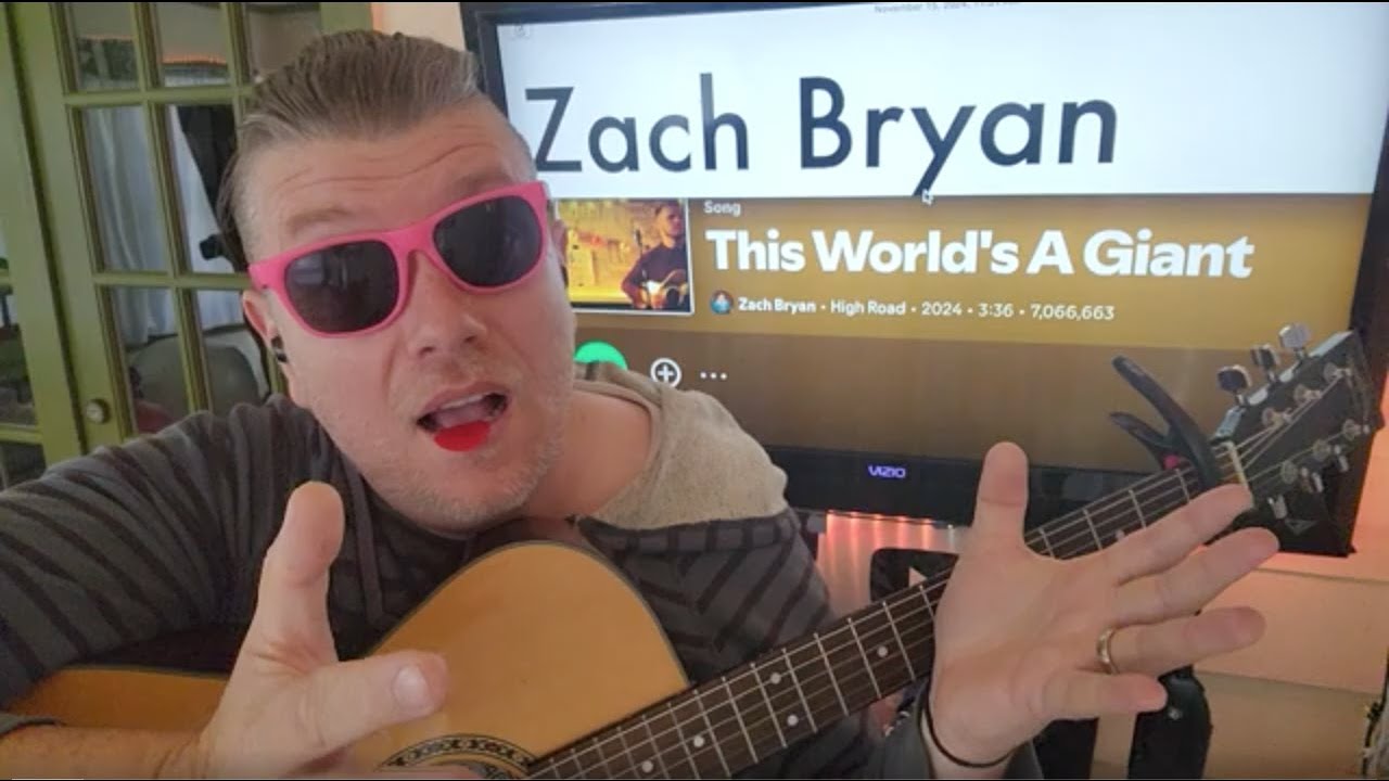 How To Play This World's A Giant - Zach Bryan Guitar Tutorial (Beginner Lesson!)